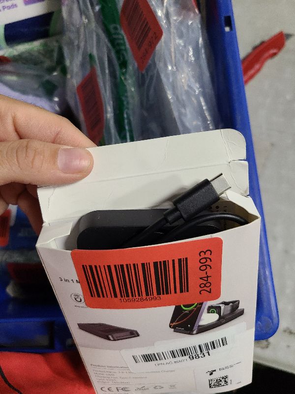 Photo 1 of 3 in 1 Magnetic Wireless for iPhone Charging Station: Foldable Portable Charger for iPhone 17-12 Pro Max & Apple Watch & AirPods, for Apple Multiple Devices Charger for Home,Office&Travel