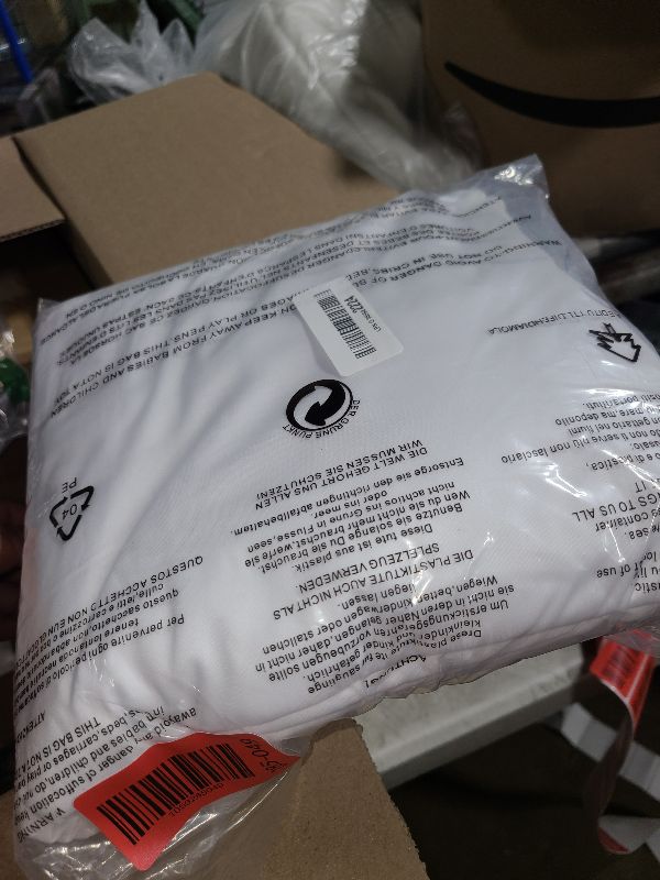 Photo 1 of 10x10ft Wrinkle Free White Backdrop Curtain for Parties Soft Fabric Drapes Wedding White Curtain Backdrop for Birthday Party Decorations Background for Photography 5x10ft, 2 Panels