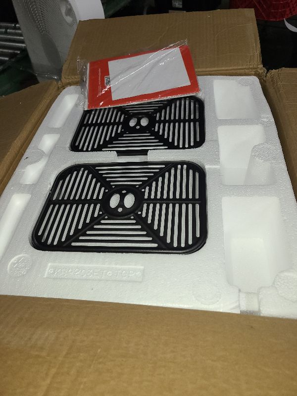 Photo 1 of 12QT Large Dual Air Fryer, 10-in-1 Double Zone Airfryer with 2×6QT Baskets, 60° Easy-Panel with Full Touchscreen, SyncCook Function, Viewing Window, Nonstick & Dishwasher Safe, 2 Dishes at Once, Black