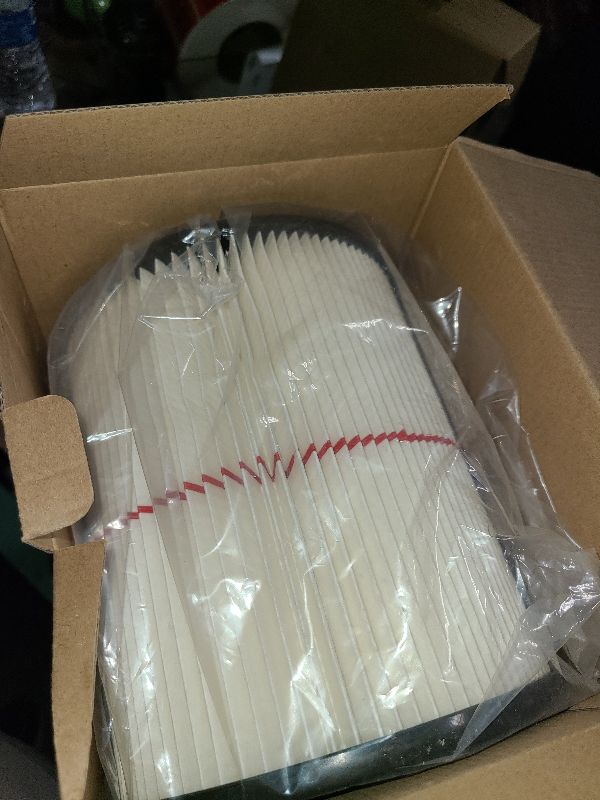 Photo 1 of 2 Pack 17816 9-17816 Red Stripe Vacuum Cartridge Filter Compatible Wet/Dry Vacuum Models 5, 6, 8, 12, and 16 32 Gal. Vacuums produced since 1988 8.5 Inches- White/Red