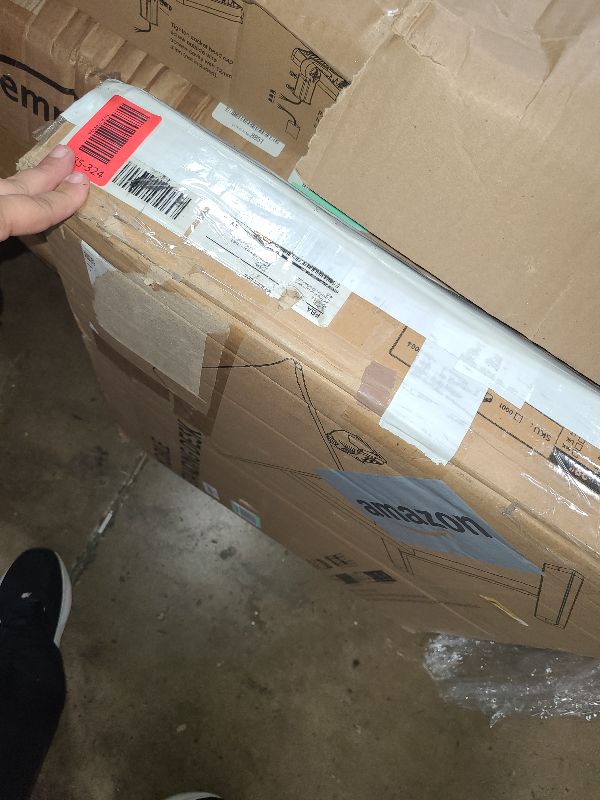 Photo 1 of Claiks Mobile Overbed Table with Wheels - 25.5" Adjustable Height Standing Desk for Hospital & Home Use, 22lbs Capacity, Ergonomic Rolling Laptop Cart, White