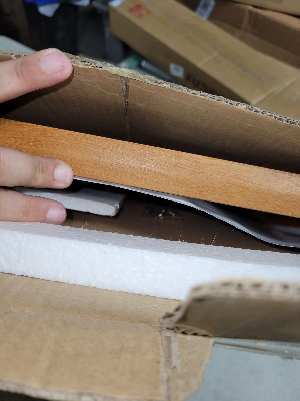 Photo 1 of 16x24 Poster Frame, USA-Sourced Teak Wood Picture Frame with HD Tempered Glass, Handcrafted Rounded Corner 16 x 24 Wooden Frame Matted to 12x18 Photos, Horizontal or Vertical Wall Display