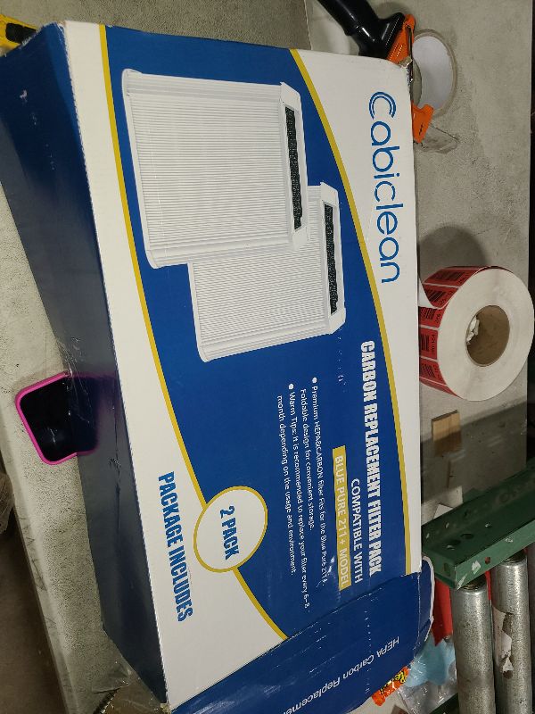 Photo 1 of 211+ Auto Replacement Filter Compatible with Blueair Blue Pure 211+ Auto Air Cleaner Purifier, Foldable Particle and Activated Carbon Replacement Filter, 2 Pack