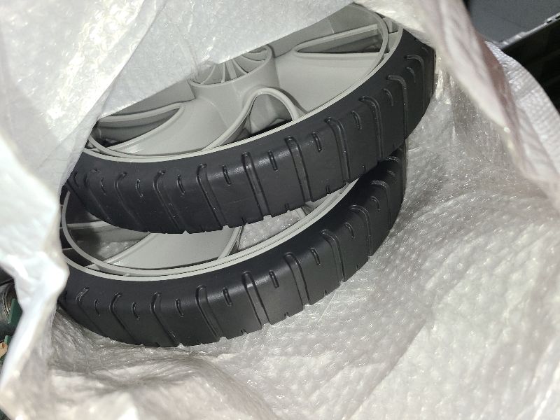 Photo 1 of 12 Inch Rear Wheel Replacement Arnold 490-324-0002 Lawn Mower Rear Wheels 12x1.75" Plastic Wheel Compatible with Craftman Push Mower Walk Behind Mowers Wagon Wheel 2 Pack
