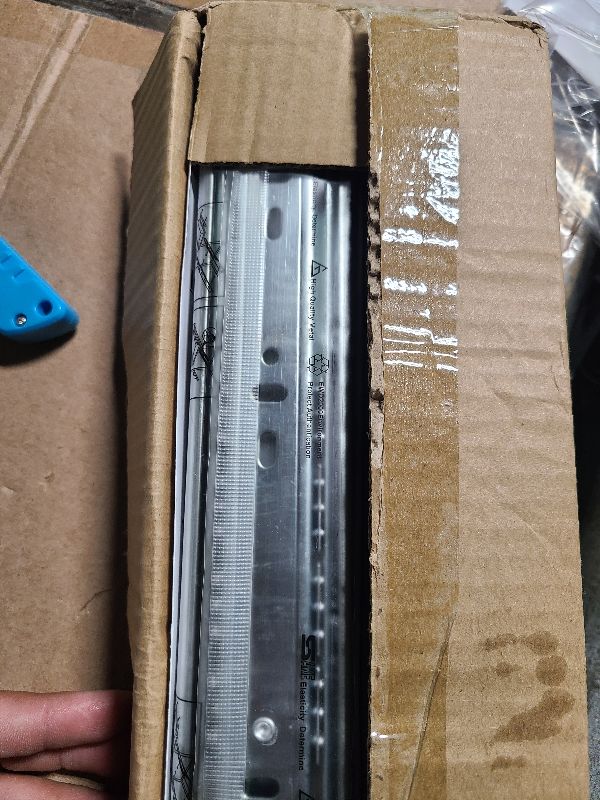 Photo 1 of 10 inch Drawer Slides 4 Pairs (8pcs) Full Extension Ball Bearing Drawer Rails Side Mount 3 fold Metal Dresser Runners for File Cabinet Trash Can Kitchen Wardrobe Glides 10" Silver 100 LB Capacity