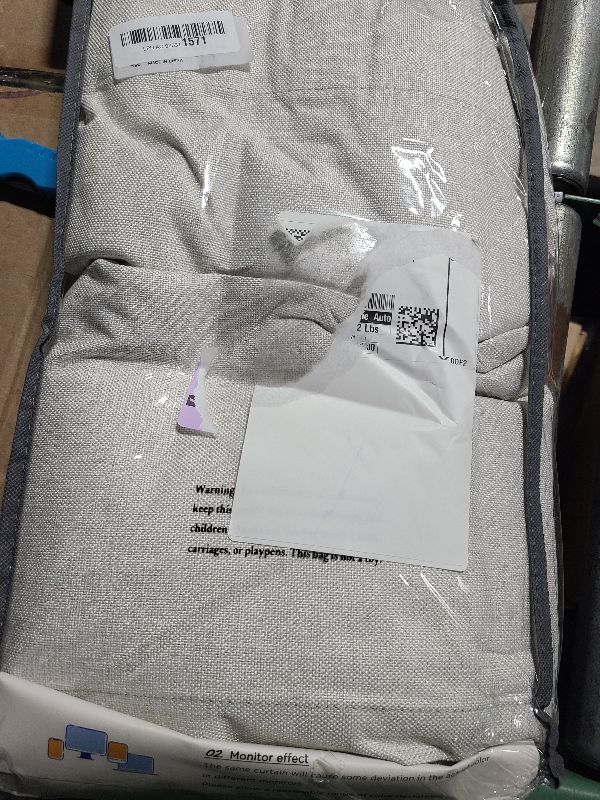 Photo 1 of 100% Blackout Shield Linen Blackout Curtains for Bedroom 96 Inches Long, Back Tab/Rod Pocket Living Room Drapes, Thermal Insulated Blackout Curtains 2 Panels Set, 50" W x 96" L, Beige