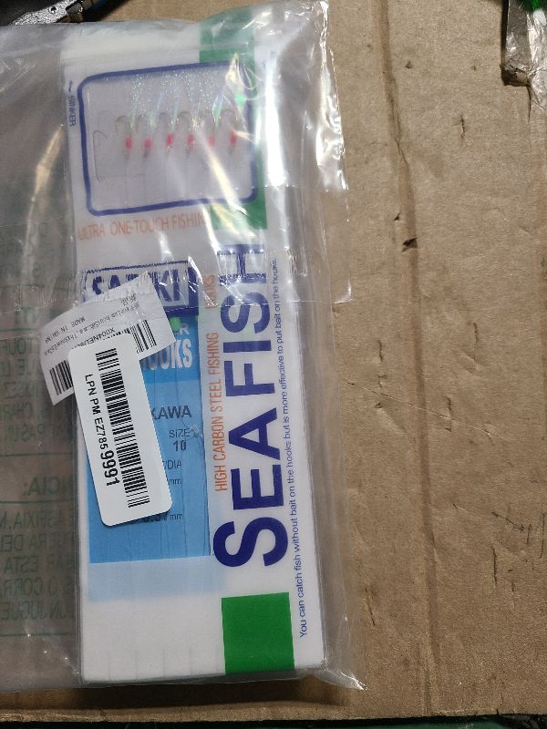 Photo 1 of 36-Piece Luminous Sabiki Rigs - Fishing Lures with Sharp Hooks for Freshwater & Saltwater(Hook Length 15.56mm, Width 6.87mm, Thickness 0.67mm,)