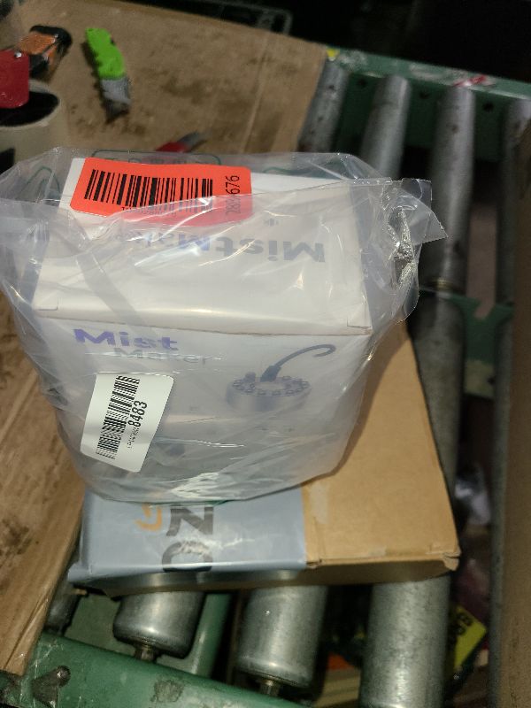 Photo 1 of 2 Pcs Mist Maker Fogger Small Ultrasonic Fog Machine Fountain Halloween Cauldron Mister Fogger Water Garden Pond Foggers Air Humidifier with 12 LED Light Flashes for Party (Without Light, Alloy)