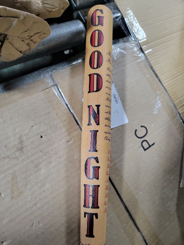 Photo 1 of 28 Inch Baseball Bats Wooden Baseball Bat Cosplay Halloween Parties Costume Prop for Women Birthday Easter Gift