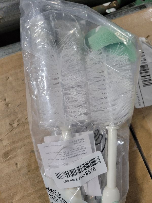 Photo 1 of 2 Pack Long Bottle Cleaning Brush for Long and Narrow Neck Beer, Wine, Kombucha, Bottles,Nalgene, Pitcher, Carafe, Glass Jars, Brewing Bottle Cleaner,Easy to Clean Corner, 15 to18.5 inch