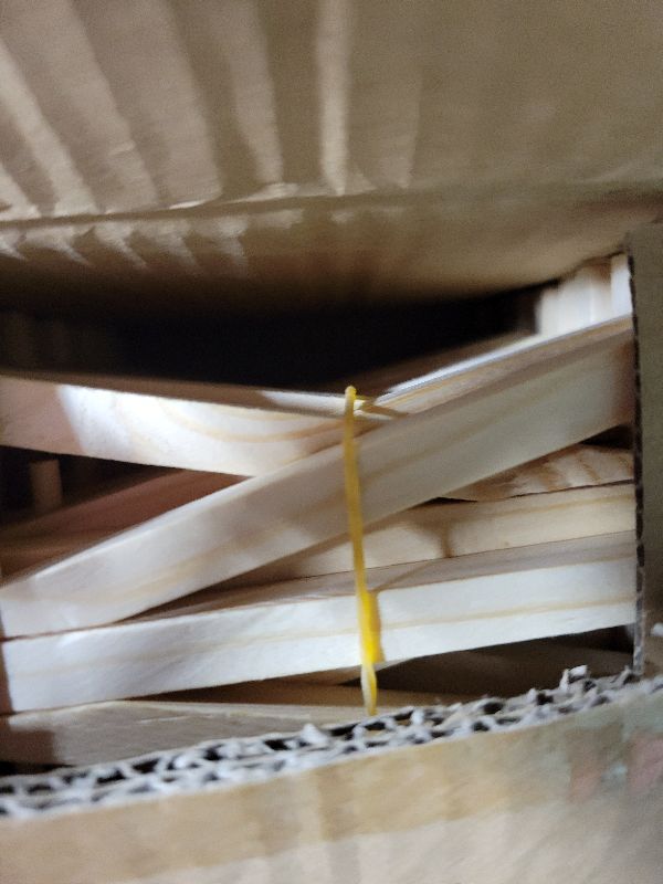 Photo 1 of 16 Pcs 5 Inch Mini Wood Display Easel, A-Shaped Small Wood Easel for Displaying Small Canvases, DIY Crafts, Photos, Gift, Home Decoration