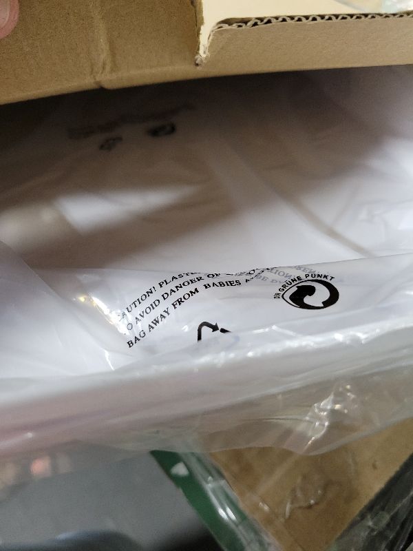 Photo 1 of 3 Pack, 16" x 11" Large White Serving Trays Set - Reusable Plastic Serving Platters for Cookie, Appetizer, Charcuterie, Snack, Dessert, Party Food Display - Stackable Kitchen CounterTop Tray, BPA Free