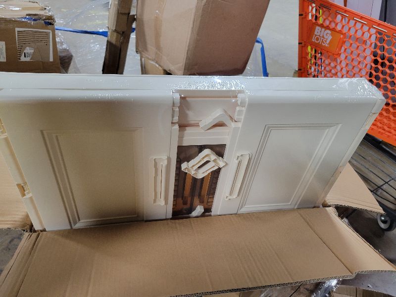 Photo 1 of 136Gal/543Qt Stackable Storage Bins Folding Collapsible Storage Bins with Lid, Closet Organizers and Storage Box with Door Beige 26" W x 17" D x 71" H