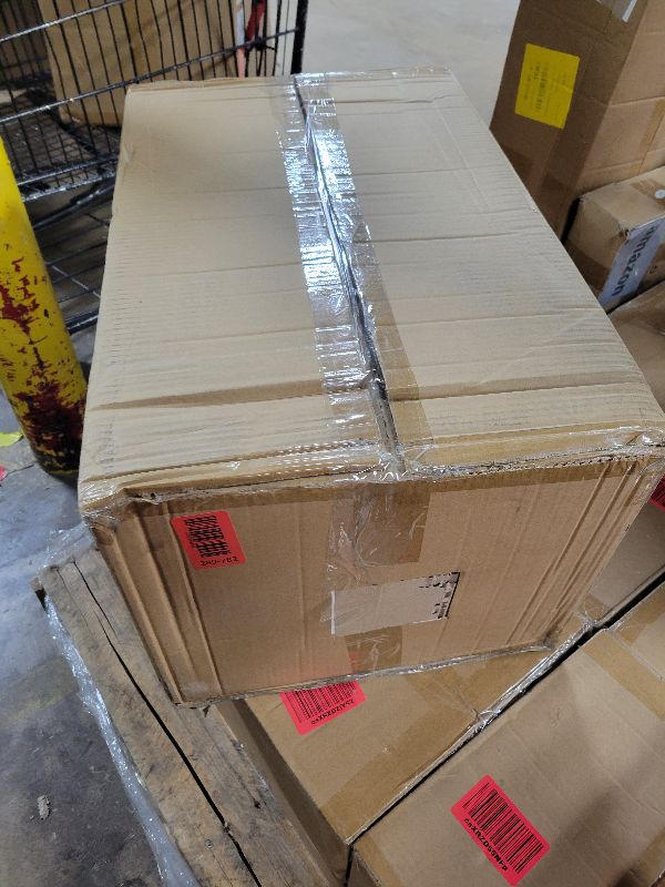 Photo 1 of 136Gal/543Qt Stackable Storage Bins Folding Collapsible Storage Bins with Lid, Closet Organizers and Storage Box with Door Beige 26" W x 17" D x 71" H