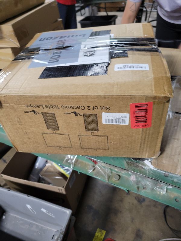 Photo 1 of 23.5’’ Sky Blue Farmhouse Table Lamps for Living Room Set of 2, Modern Elegant Ceramic Bedside Nightstand Lamps with White Linen Shade for Bedroom, Coastal Lamps Set for Study Home Office