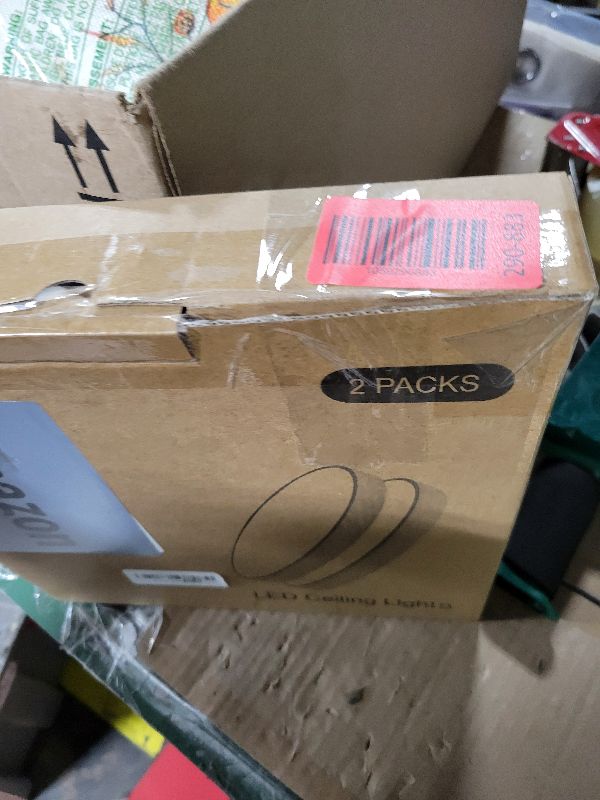 Photo 1 of 2PACK Flush Mount LED Ceiling Light Fixture Black, 12Inch 28Watt, Dimmable & 3000K-4500K-6000K 3 Color Selectable Ceiling Lamp 3200LM Low Profile Ceiling Light for Kitchen Bedroom Hallway Porch