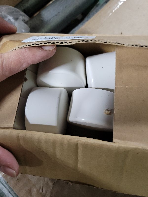 Photo 1 of 10 Pack 1-1/2" PVC Pipe End Cap Fitting, Schedule 40 Furniture Grade PVC Pipe End Cap Plug Adapter, White 1-1/2" PVC Pipe Plug Socket Fittings for Build PVC Furniture DIY Garden Shelf