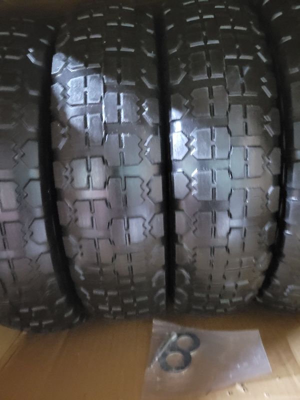 Photo 1 of 13" Flat-free Solid Tire and Wheel Replacement, with 5/8" Axle Bore Hole, 2.2" Offset Hub for Wheelbarrow Garden Wagon Trolley Dolly (4-pcs)