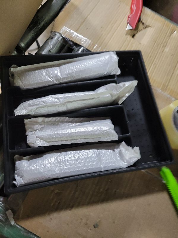 Photo 1 of 24-Piece Silverware Set with Organizer, Stainless Steel Flatware for 6, Cutlery Utensil Sets with Antiskid Handle, Rust-proof Stainless Steel Cutlery, Mirror Polished,Dishwasher Safe (Gold-silver)