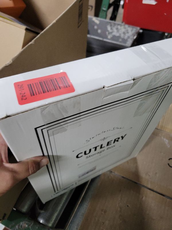 Photo 1 of 24-Piece Silverware Set with Organizer, Stainless Steel Flatware for 6, Cutlery Utensil Sets with Antiskid Handle, Rust-proof Stainless Steel Cutlery, Mirror Polished,Dishwasher Safe (Gold-silver)