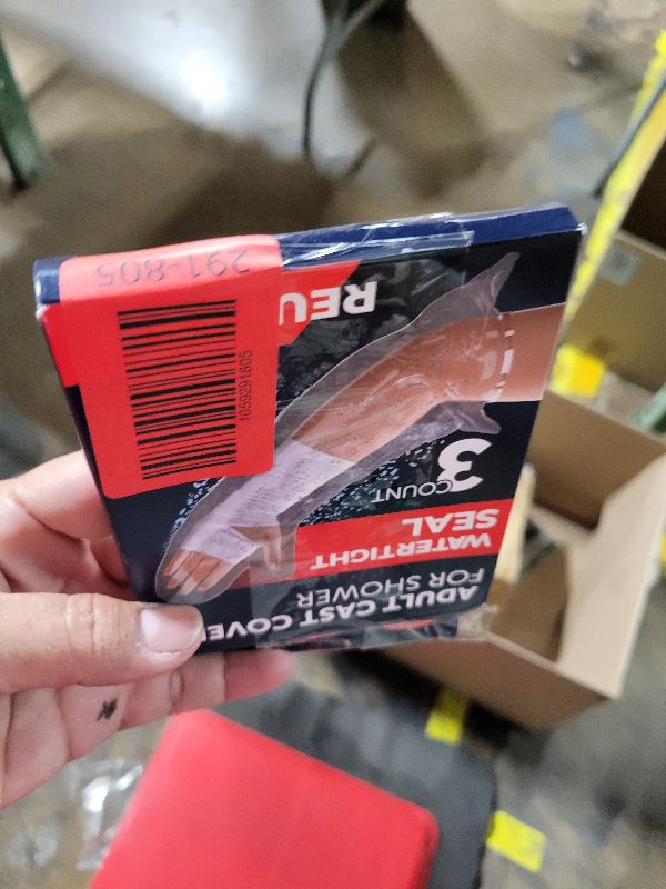 Photo 1 of 100% Waterproof Cast Covers for Shower Arm - Tight Seal - 3pk Adult Reusable Cast Protectors - Half Arm Bag Sleeves