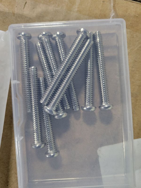 Photo 1 of 1/4-20 x 2'' (10 Pack) Pan Head Machine Screw, Phillips Drive, 304 Stainless Steel 18-8, Bright Finish, Fully Machine Thread