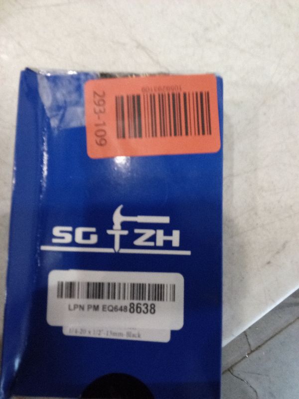 Photo 1 of 1/4-20 x 1/2" Button Head Socket Cap Bolts Screws, 20Pcs 304 Stainless Steel 18-8, Allen Hex Drive, Black Oxide by SG TZH(with Hex Spanner)