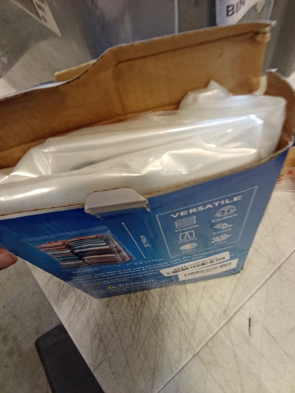 Photo 1 of 25 Gallon Jumbo Storage Bags, 3.5 Mil Thick Clear Plastic Zipper Bags with Handles, 35" x 24" Extra Large XL Heavy Duty for Home, Travel, and Moving (5 Packs)
