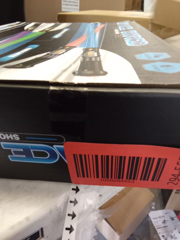 Photo 1 of 4 Pack  Sword Saber with FX Sound (on-Off Control) and Full Retractable Handle, 4 Colors LED Glow in The Dark Toy for Kids Adult