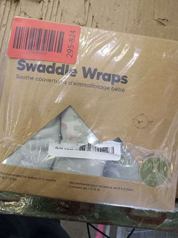 Photo 1 of 3-Pack Organic Baby Swaddle Sleep Sacks - Swaddles for Newborns, Infant 0-3 Months, Baby Girls, Boys, Soft & Snug Newborn Sleep Sack, Nursery Swaddling Blankets (Lunaris)