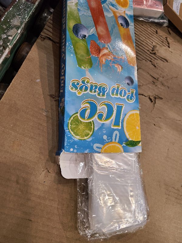 Photo 1 of 250 Pakcs 2x12 Disposable Ice Pop Bags Popsicle Bags with Silicone Funnel for Ice Candy Pop, Yogurt Sticks, Juice Smoothies, Fruit Shake, Snacks