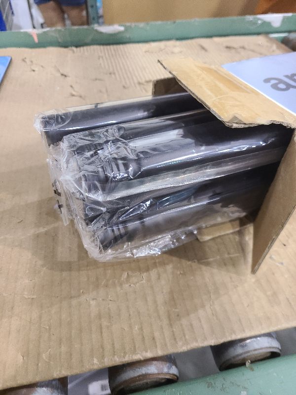 Photo 1 of 1 Inch Curtain Rods for Windows, 32 to 120 Inch Black Rustic Curtain Rod Set, Modern Design Drapery Tubes with Brackets Room Divider, For Indoor and Outdoor