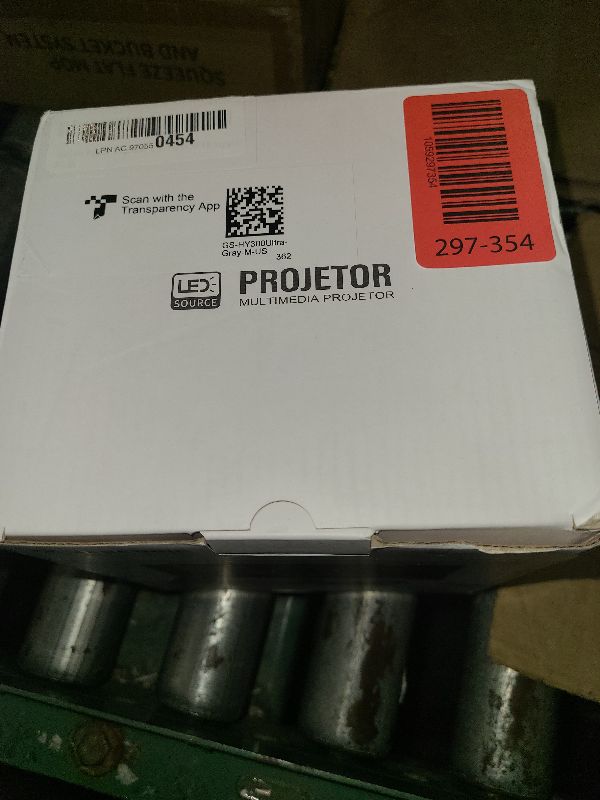 Photo 1 of ?Electric Focus?Magcubic Mini Projector 4K Support, Smart Projector with WiFi 6 and Bluetooth 5.4, 5W Soundbase Speaker, 180° Rotation, Portable Proyector for Home Theater HY300 Ultra (Grey)