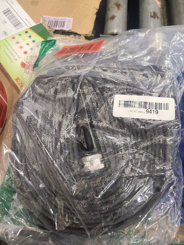 Photo 1 of 25ft Non-Expanding Garden Hose – Ultra-Light, Kink-Free, High-Pressure, Abrasion-Resistant, Durable, All-Weather, Eco-Friendly, Black&Gray