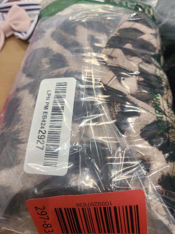 Photo 1 of Women's Leopard Print Blouses Collar Button Down Long Sleeve Shirts Tops Multicolor Medium