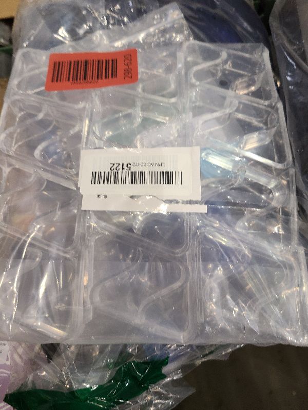 Photo 1 of 24 Pieces Transparent Clear Tablecloth Clips, Plastic Table Cloth Clips?Windproof Table Cover Holder Clamps?Table Cloth Holder for Christmas Home Wedding Party Indoor Outdoor Camping Picnic (Large)