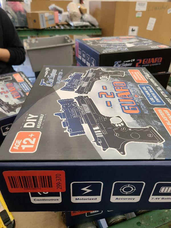 Photo 1 of 2 Pack Gel Ball Blasters, Full Auto Electric Splatter Ball Toy, 10 Rounds Per Seconds, 2 High-Performance Modular Battery, Outdoor Activities Team Game Toy for Age 12+ Year Up (Set No.1)