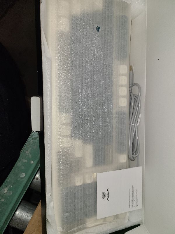 Photo 1 of AULA 99 Keys Gaming Keyboard, Tri-Mode Bluetooth/2.4GHz/USB-C Retro Creamy Color Keyboard with Number Pad RGB, Media Knob Custom Programmable Membrane Computer Keyboards for MAC Xbox PC Gamer - Blue