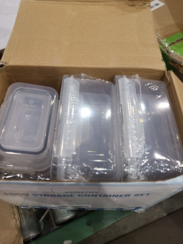 Photo 1 of 36-Piece Food Storage Containers with Lids(18 Container & 18 Lid), Plastic Food Containers for Pantry & Kitchen Storage and Organization, BPA-Free, Leak Proof, Reusable with Labels & Pen
