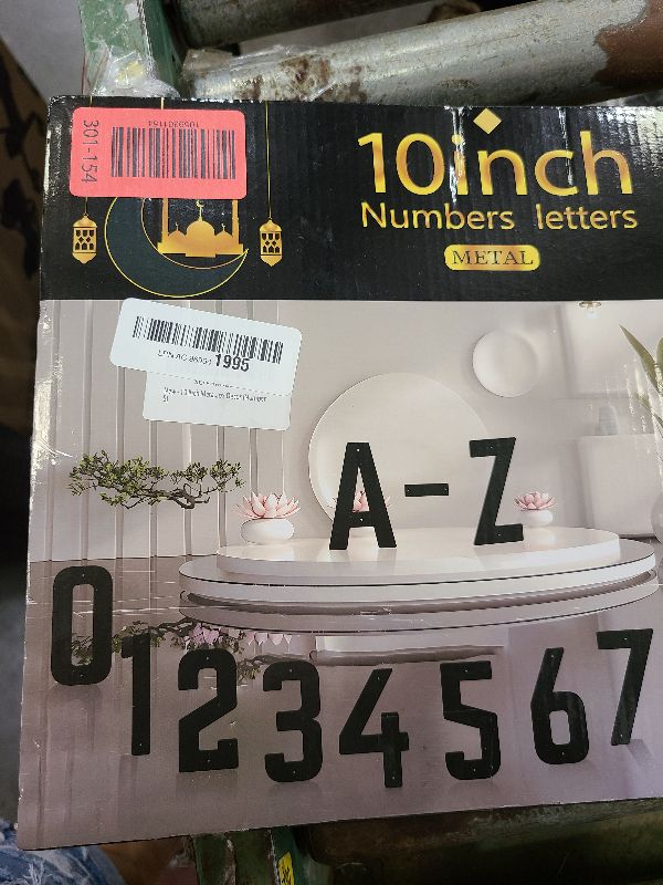 Photo 1 of 10 Inch Metal Modern House Numbers, House Address Letters and Numbers for Outside Signs - Metal Letters Door Numbers Signage Street Address Plaque for Garden Door Mailbox Decor (Number 5)