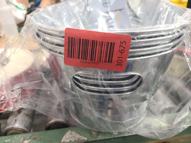 Photo 1 of 4PCS 4 Gallon Galvanized Tub, Beverage Tub, Ice Buckets for Parties With Carry Handles, Drink Buckets for Parties, Beverage Tubs for Parties, Mimosa Bar Supplies