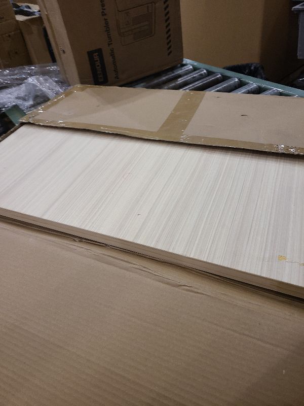 Photo 1 of 30 L x 18 W in Wood Table Top, 1.4 in Thick Butcher Block Countertop, Natural Wood Butcher Block Table Top for DIY Washer Dryer/Island/Kitchen/Workbench, Optional Base Leg Units