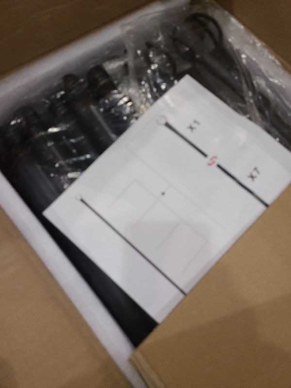 Photo 1 of 10 Ft String Light Poles for Outside, 4 Pack Heavy-Duty Metal Poles for Outdoor Hanging Lights with Fence Brackets, Outdoor String Light Pole Stand for Patio, Backyard, Garden