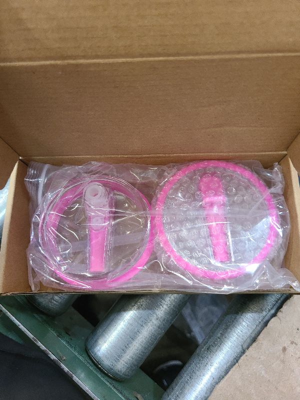 Photo 1 of 2 Pack 30 oz Tumbler Flip Straw Lid Replacement Compatible for Stanley Quencher, Leak Proof Lid Replacement for 30 OZ Stanley H2.0 FlowState Tumbler,Spill Proof Splash Reusable (Rose Red)