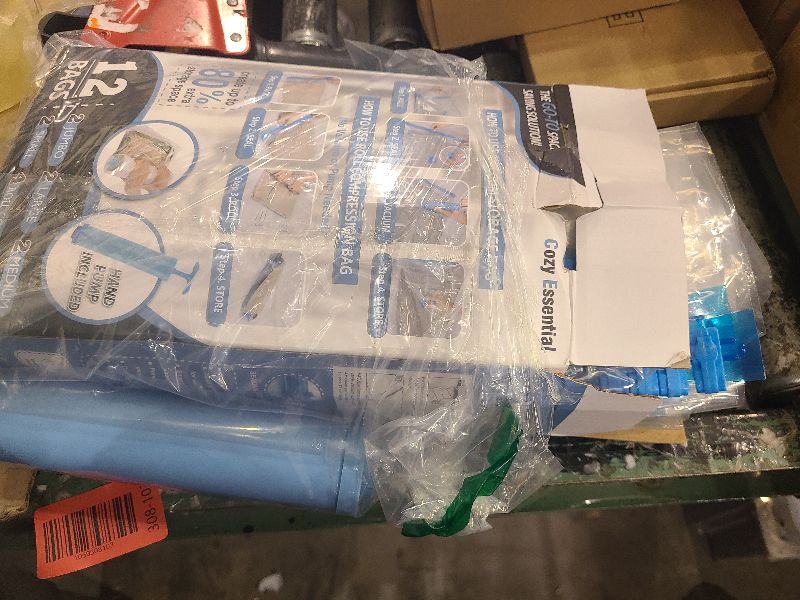 Photo 1 of 12 Pack Vacuum Storage Bags, Space Saver Vacuum Storage Bags, Vacuum Seal Bags for Clothing, Clothes, Comforters and Blankets, Hand Pump Included