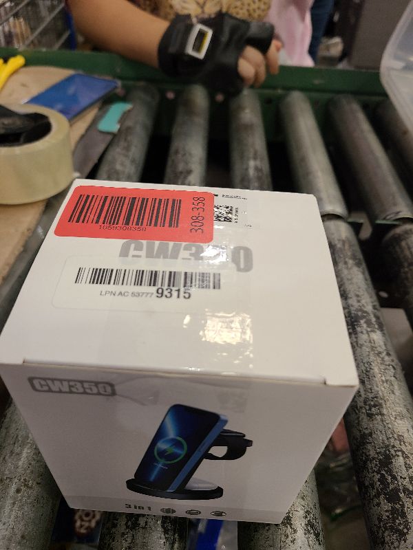 Photo 1 of 3 in 1 Charging Station for iPhone, Wireless Charger for iPhone 16e 16 15 14 13 12 11 X Pro Max & Apple Watch - Wireless Charging Station for AirPods 4 3 Pro