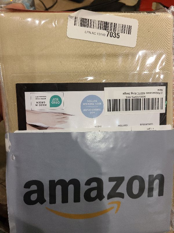 Photo 1 of 100% Cotton Pillow Cases King Size - Cooling, Breathable & Soft Pillowcase Covers Set of 2-400 Thread Count Cotton - Wrinkle & Fade Free - Machine Washable Protectors - Luxury Hotel Bedding - Beige