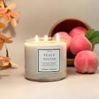 Photo 1 of 1OAK Soy Wax Scented Candles Peach Nectar Peach Candle Soy Candles for Home Scented Long Burning Candles Premium HandPoured 7oz.