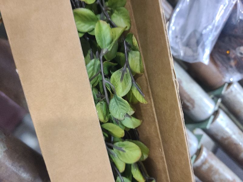 Photo 1 of 4 Pcs Artificial Ficus Branches Faux Eucalyptus Stems, 47.2 Inch Fake Greenery Stems Artificial Plants for Vase Filler Decoration, Fake Leaves Branches Centerpieces Decor
