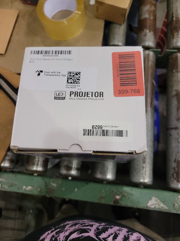 Photo 1 of ?Electric Focus?Magcubic Mini Projector 4K Support, Smart Projector with WiFi 6 and Bluetooth 5.4, 5W Soundbase Speaker, 180° Rotation, Portable Proyector for Home Theater HY300 Ultra (Grey)